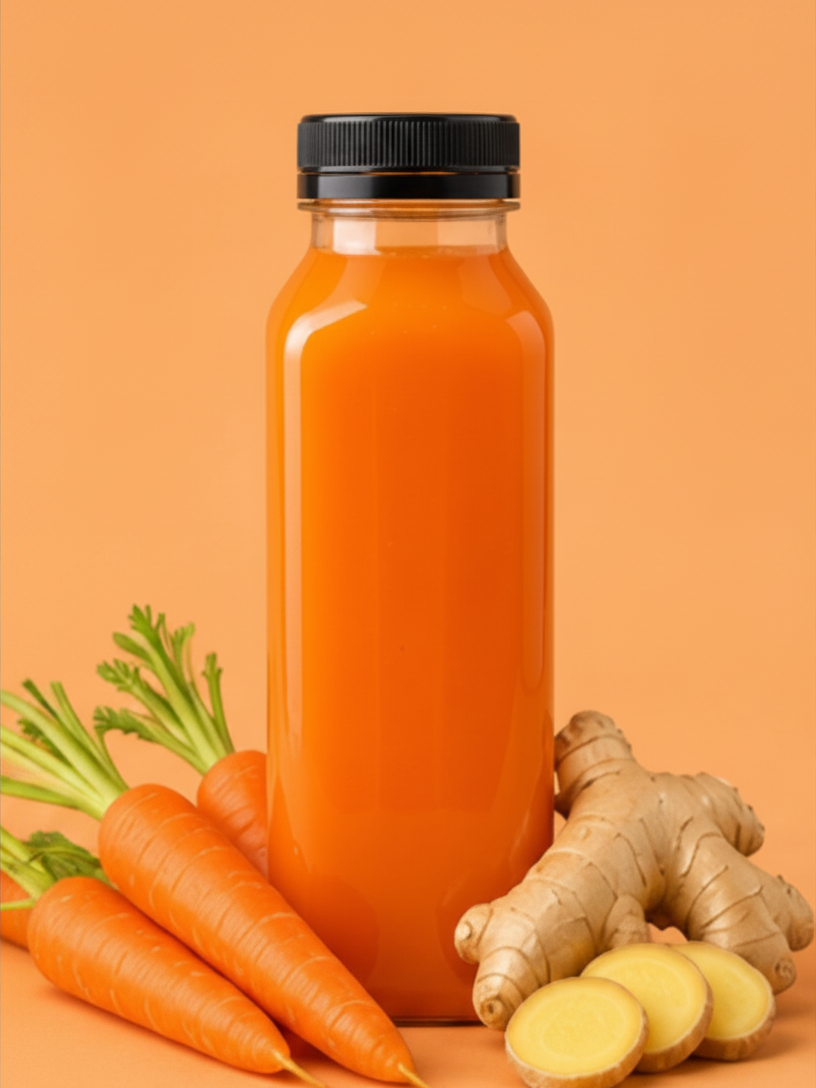 Carrot and Ginger Natural Juice