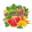 Island Fresh Natural Juices Logo - With Vegetables & Lemons Concept 1
